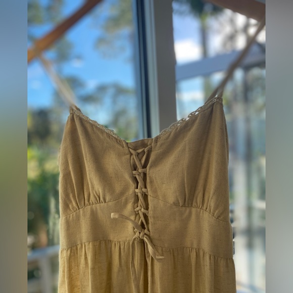 Sim & Sam Cottage Core Gypsy Boho Corset Maxi Dress Size S - Picture 4 of 11